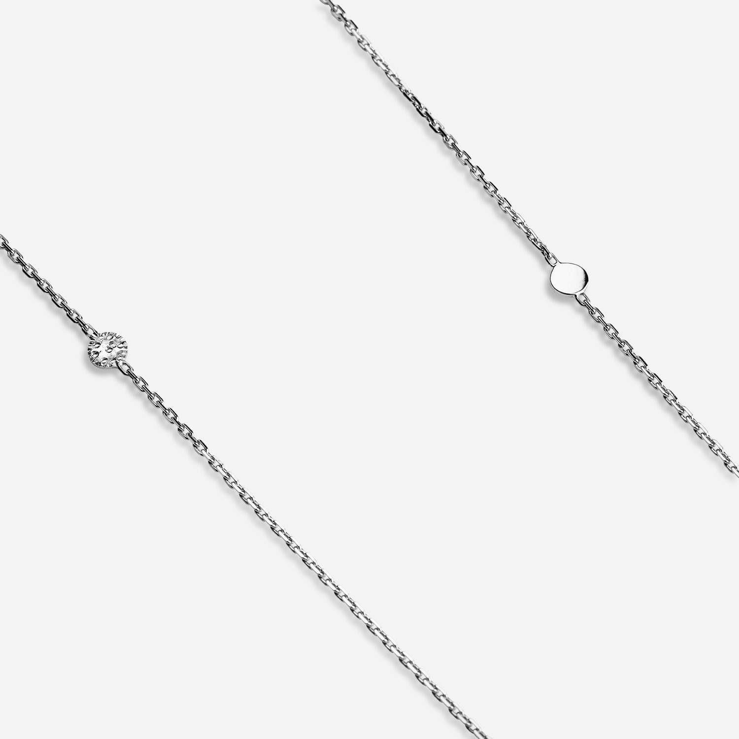 sautoir KEYA or blanc 18 carats femme Pauline de Baje